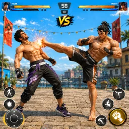 Bodybuilder Karate Fighting icon